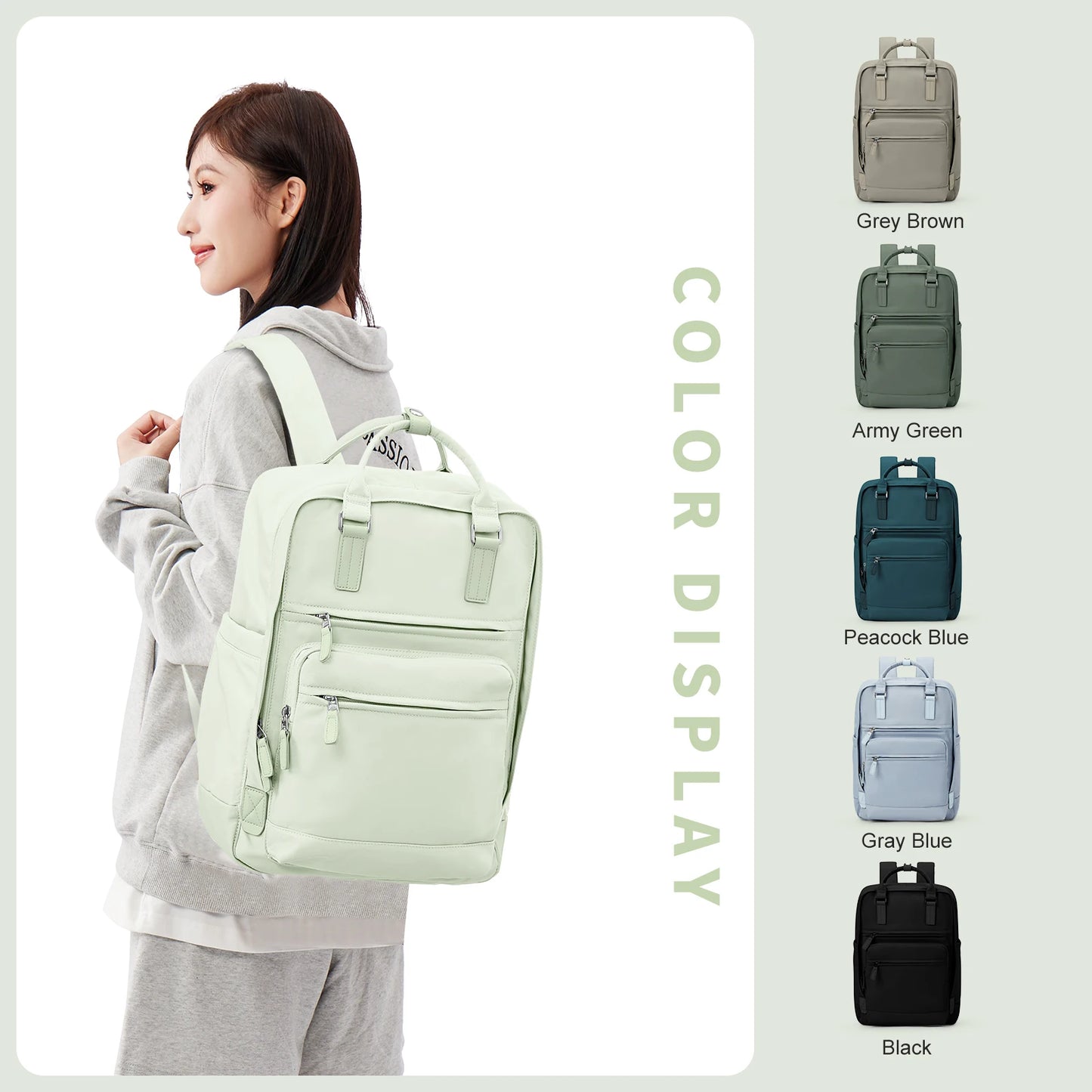 Nasiri Bags™Everyday Nylon Casual Backpack