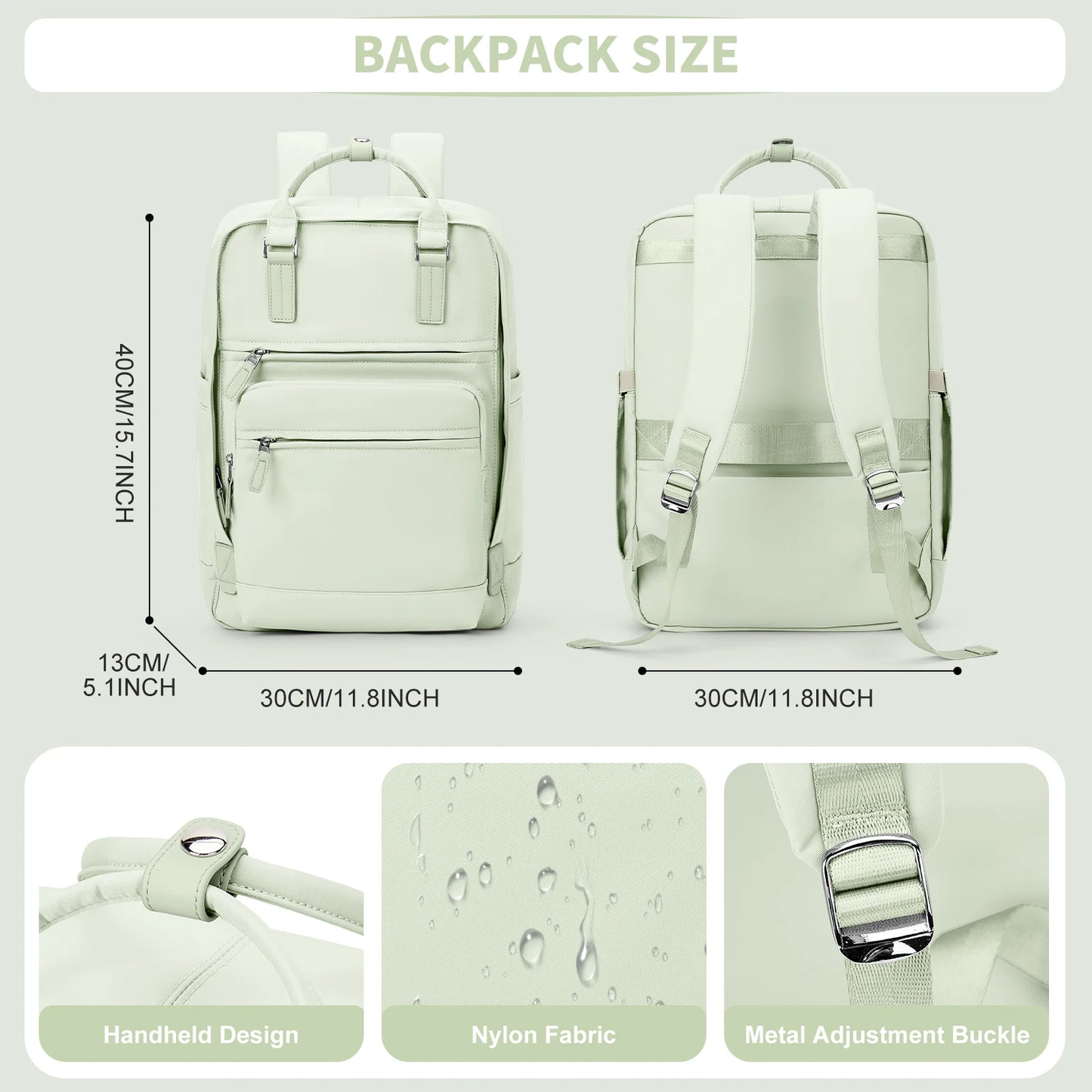 Nasiri Bags™Everyday Nylon Casual Backpack