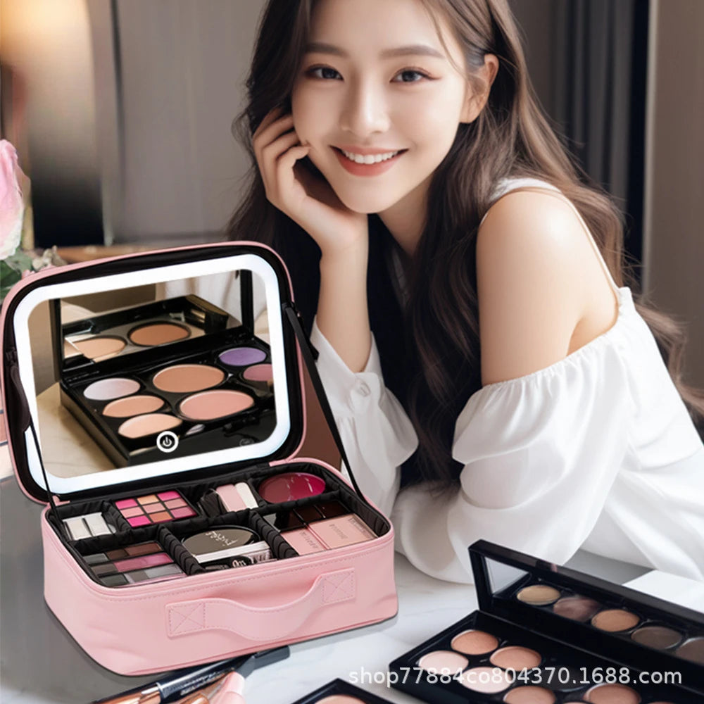 Nasiri bags™LED Makeup Bag for Women